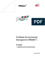 Profitable Environmental Management (PREMA) in Brief. Method
