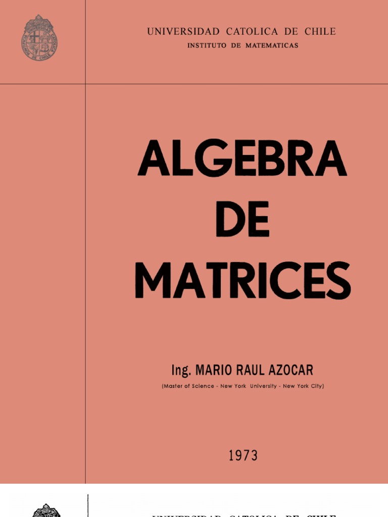 A Lgebra de Matrices | PDF