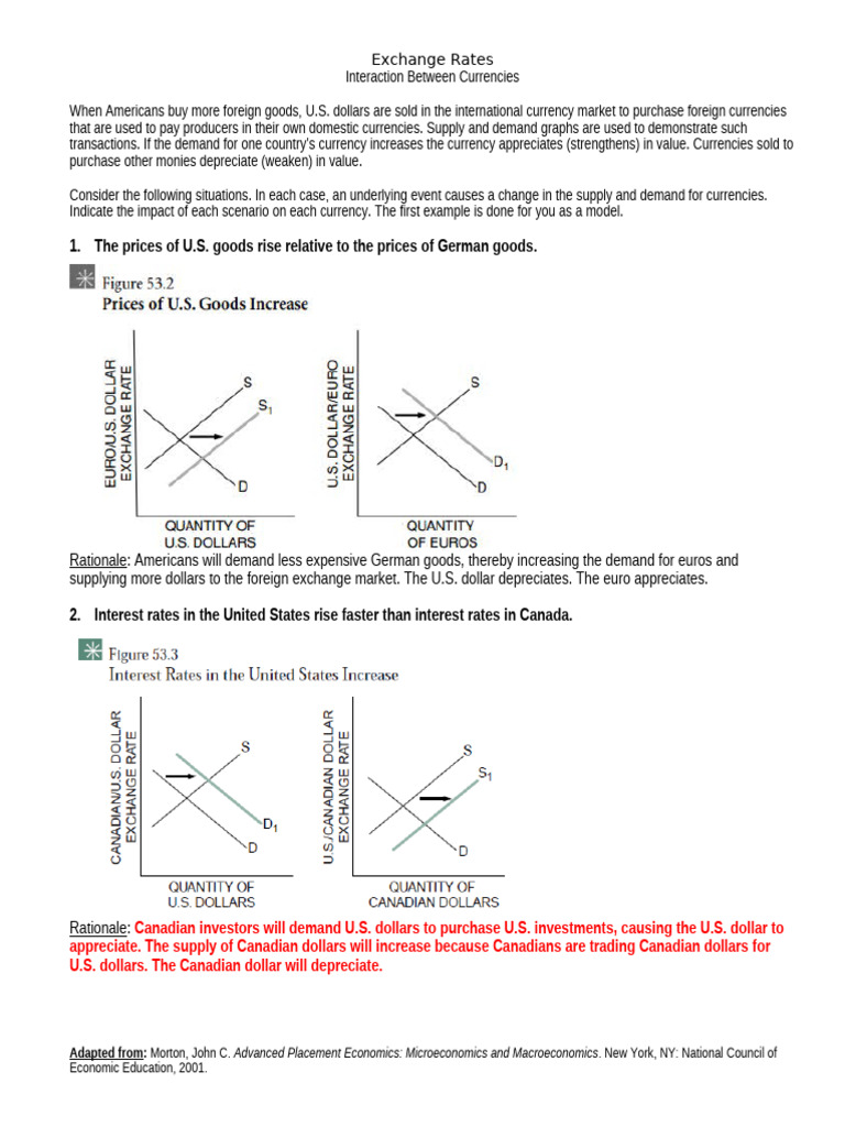 Effects of Policies on Exchange Rates | PDF | Exchange Rate | Monetary ...