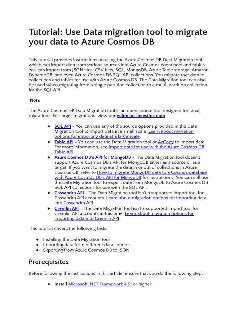 Tutorial Import Data To Cosmos DB | PDF | Command Line Interface ...