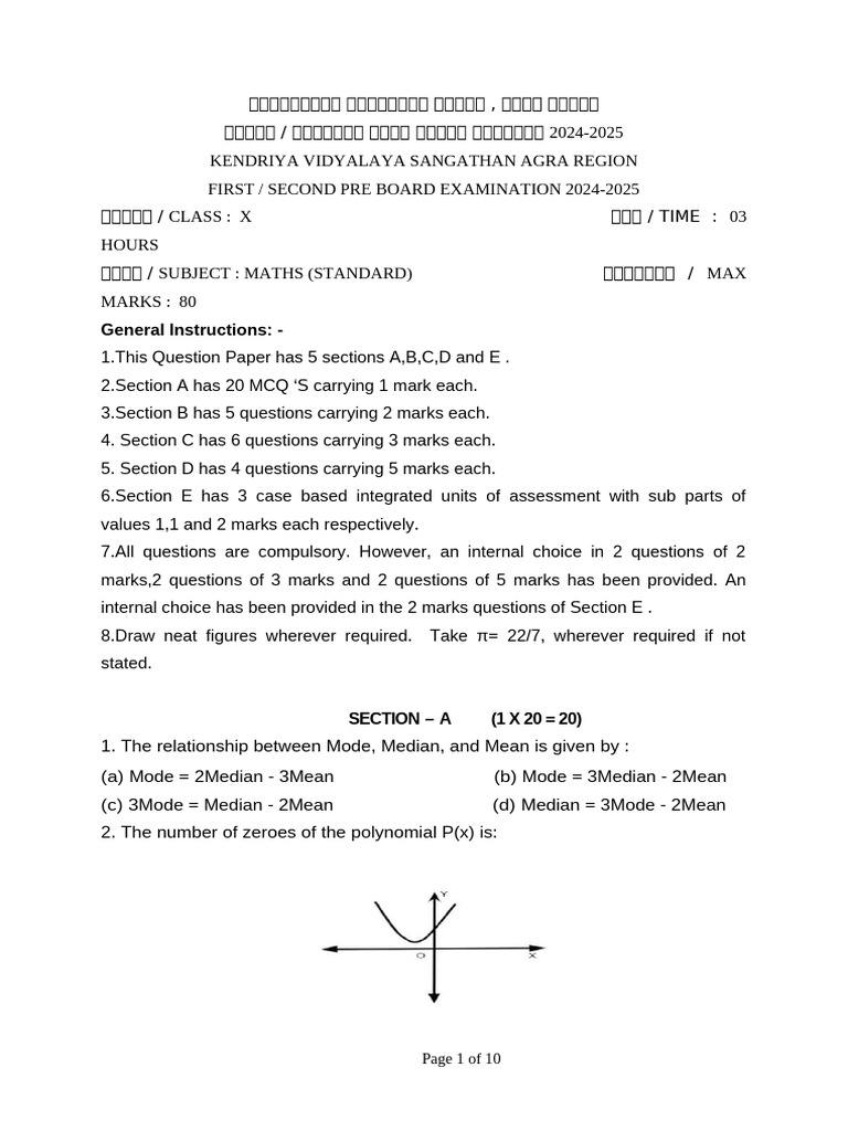 MATHEMATICS STANDARD CODE NO 041 SAMPLE visual data 6