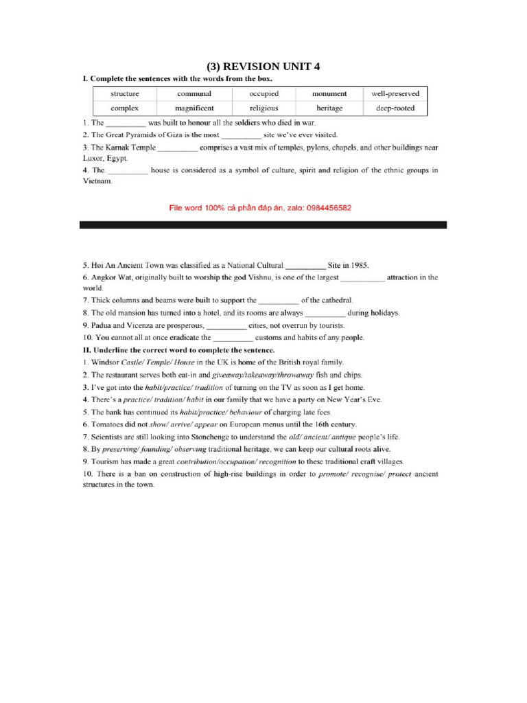 Revision Unit 4 Pdf