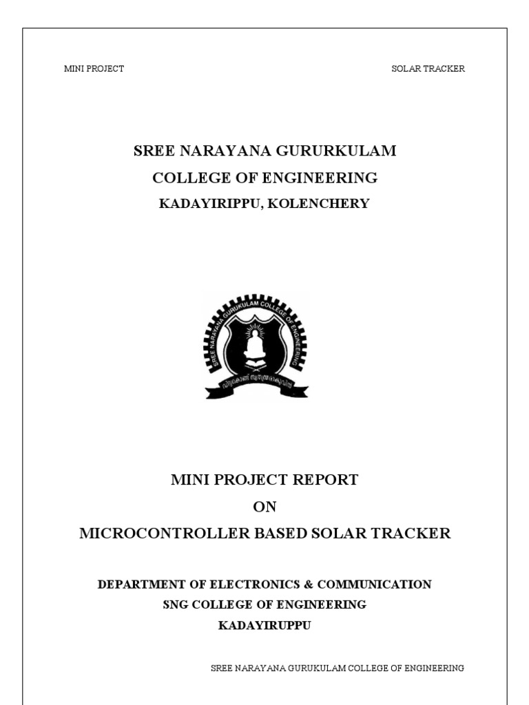 Full Report On Solar Tracker Solar Energy Solar Panel
