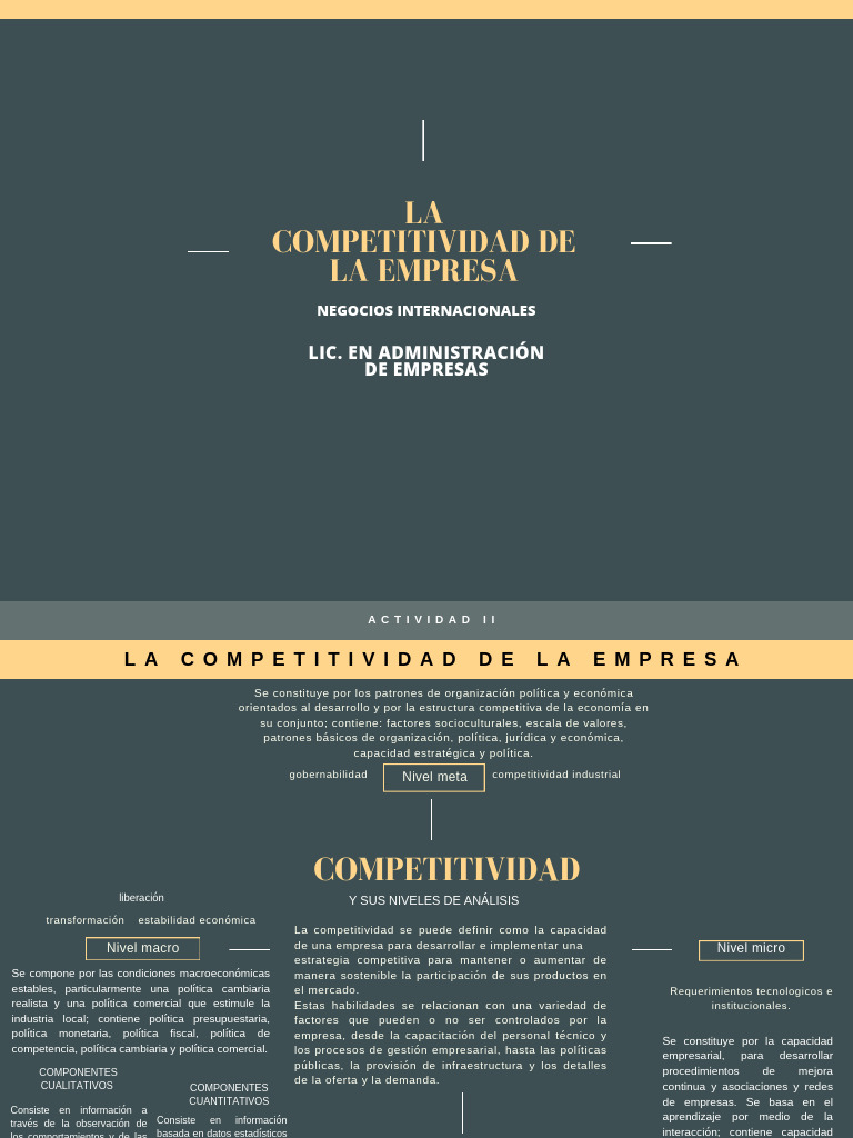 La Competitividad en Las Empresas | PDF | Business | Macroeconómica