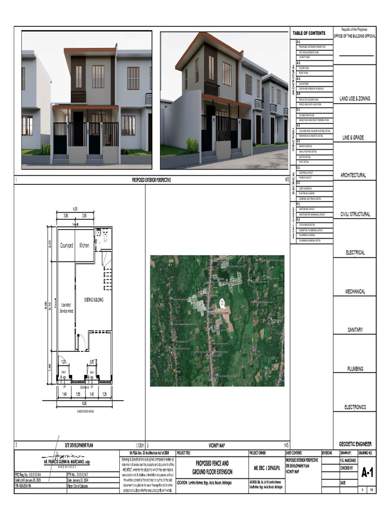 Revised Building Plans (Block 3A - Lot 15) | PDF | Architectural Design ...