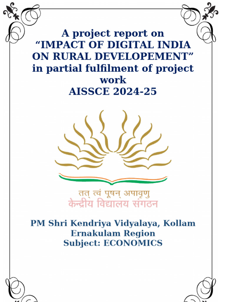 Digital India and Rural Development Impact | PDF