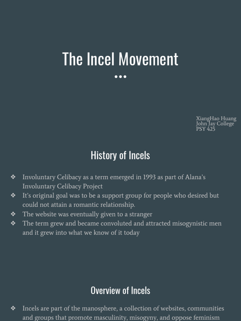 Understanding the Incel Movement | PDF