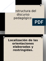 La estructura del discurso pedagógico y su división social del trabajo