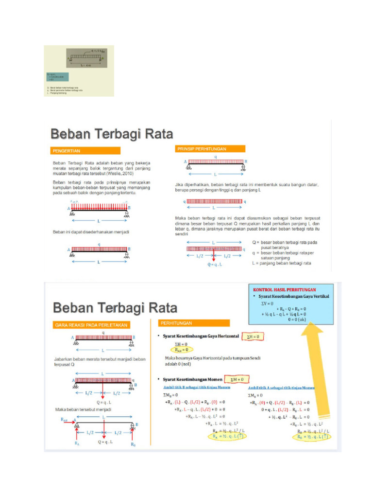 bahan beban merata | PDF