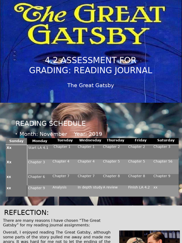 4.2_reading_journal__1___1_.pptx | PDF | The Great Gatsby | F. Scott ...