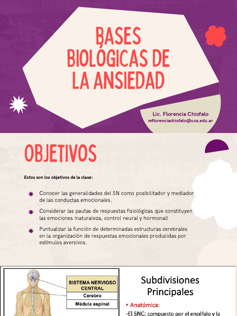 Bases Biologicas de La Ansiedad | PDF | Las emociones | Glándula ...