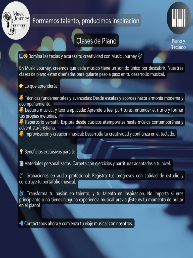 Clases de Piano | PDF