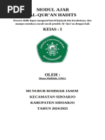 MODUL Kelas 5 AL-QUR'AN HADITS KURMER MAHFIDZATUN NABILAH | PDF