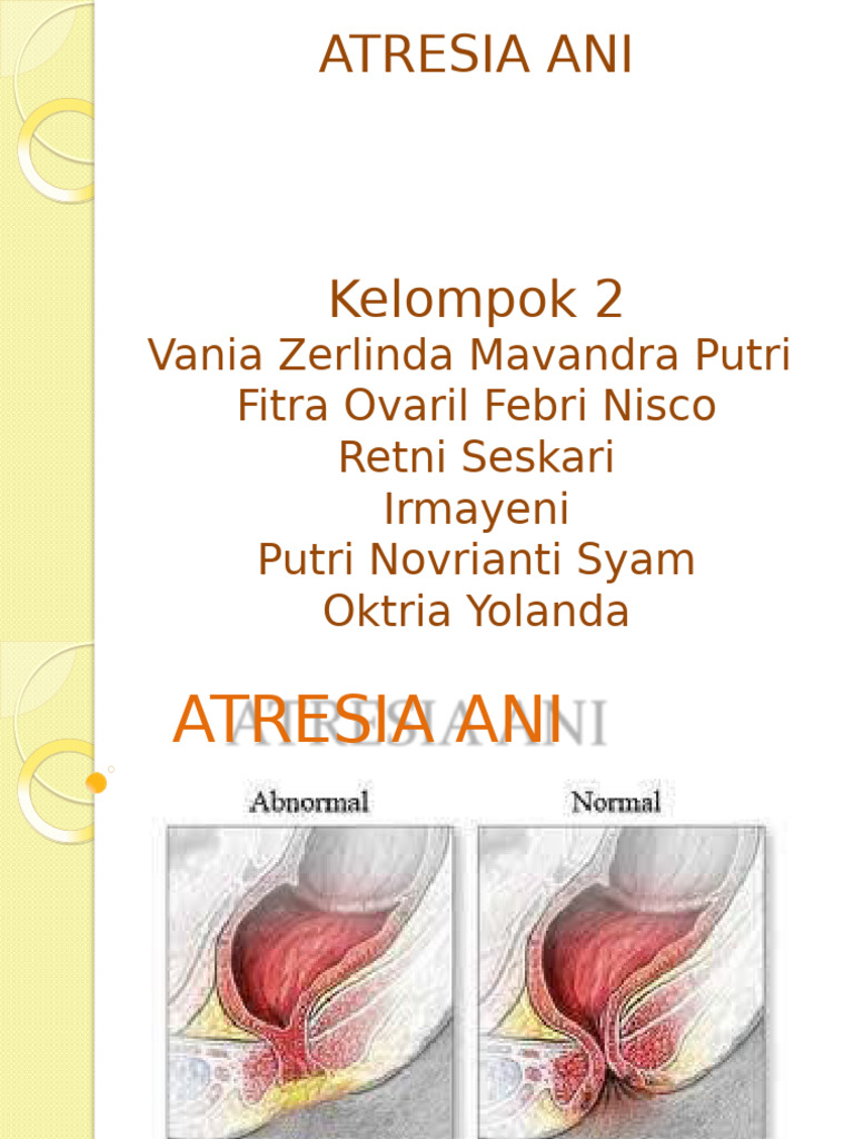 Atresia Ani: Definisi dan Penanganan | PDF
