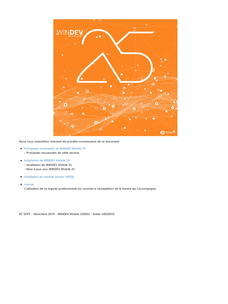 Nouveautés et installation de WINDEV Mobile 25 | PDF | Serveur ...