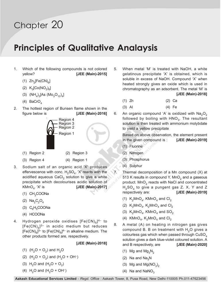 JEE Chemistry Questions Archive | PDF | Molecules | Materials