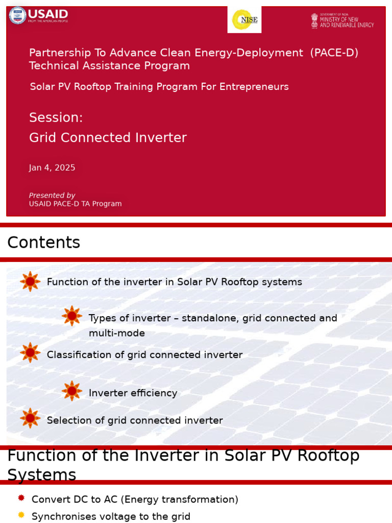 Solar PV Inverter Training Guide | PDF | Power Inverter | Photovoltaic ...