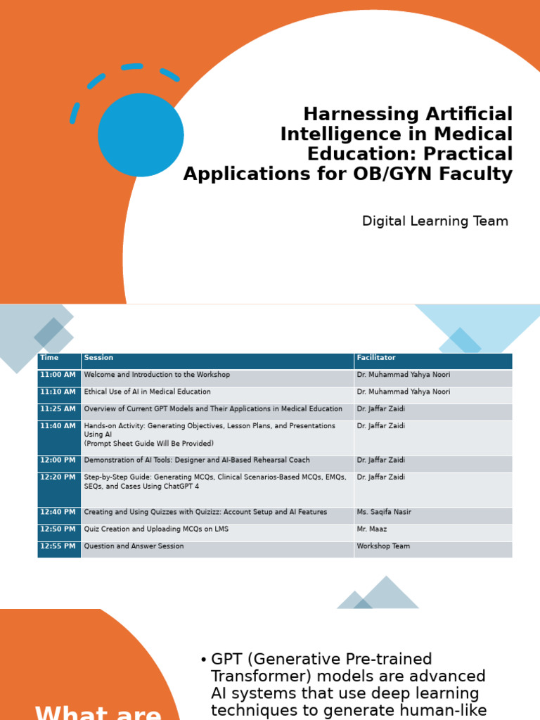 Harnessing Artificial Intelligence in Medical Education | PDF ...