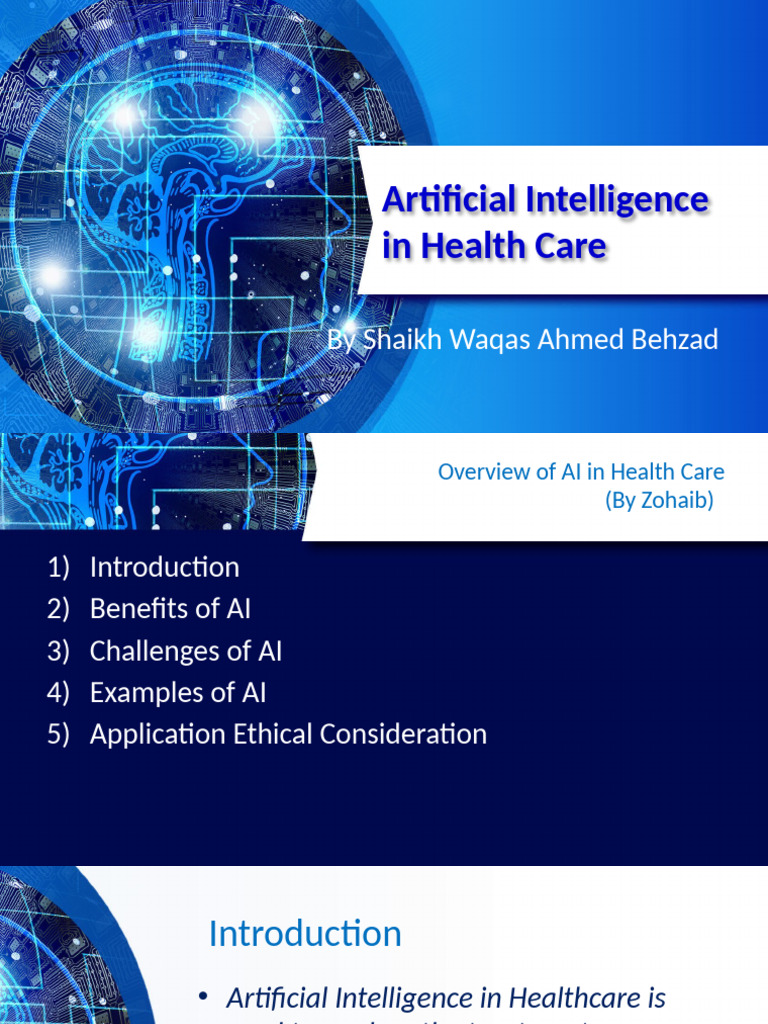 AI Applications and Ethics in Healthcare | PDF | Artificial ...