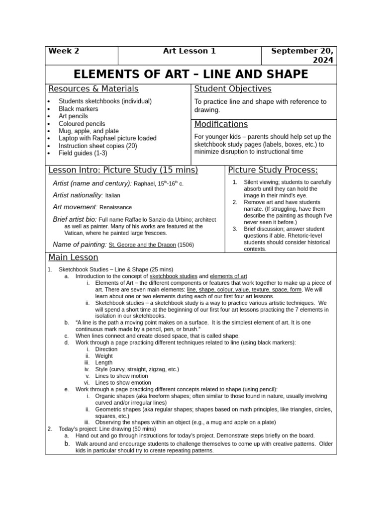 homeschool-co-op-art-lesson-plan-elements-of-art-line-and-shape