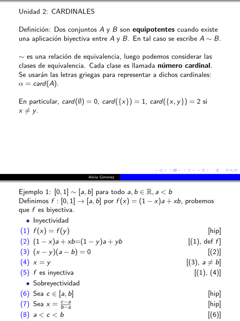 Conceptos y Operaciones con Cardinales | PDF | infinito | Análisis ...