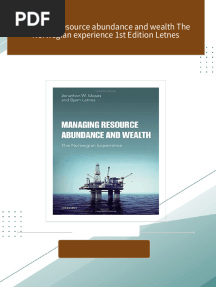 Instant Download Managing resource abundance and wealth The Norwegian experience 1st Edition Letnes PDF All Chapters