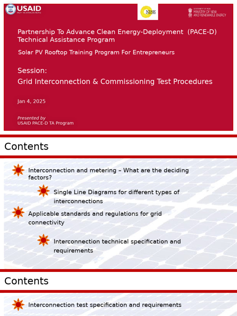 Grid Interconnection for Solar PV Systems | PDF | Power Inverter ...