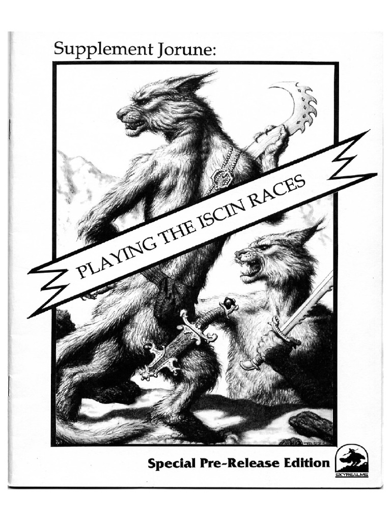 Sky Realms of Jorune Playing The Iscin Races | PDF