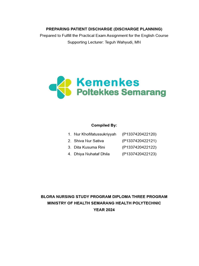 Patient Discharge Planning Guide | PDF | Nursing | Patient