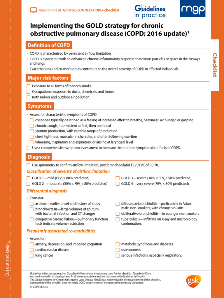 copd-Guidelines-in-Practice-checklist | PDF | Chronic Obstructive ...
