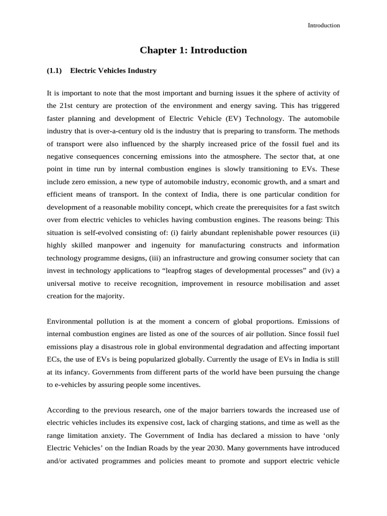EV PROJECT | PDF | Internal Combustion Engine | Electric Vehicle