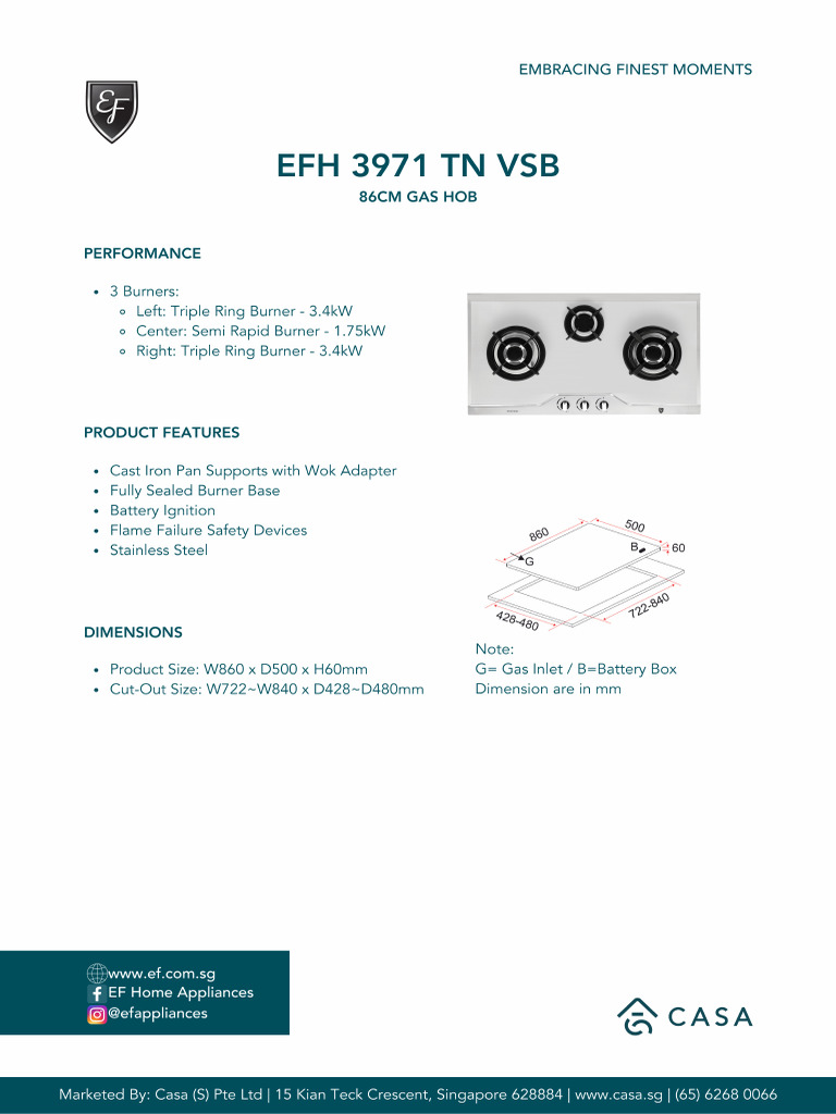 Efh 3971 TN VSB | PDF