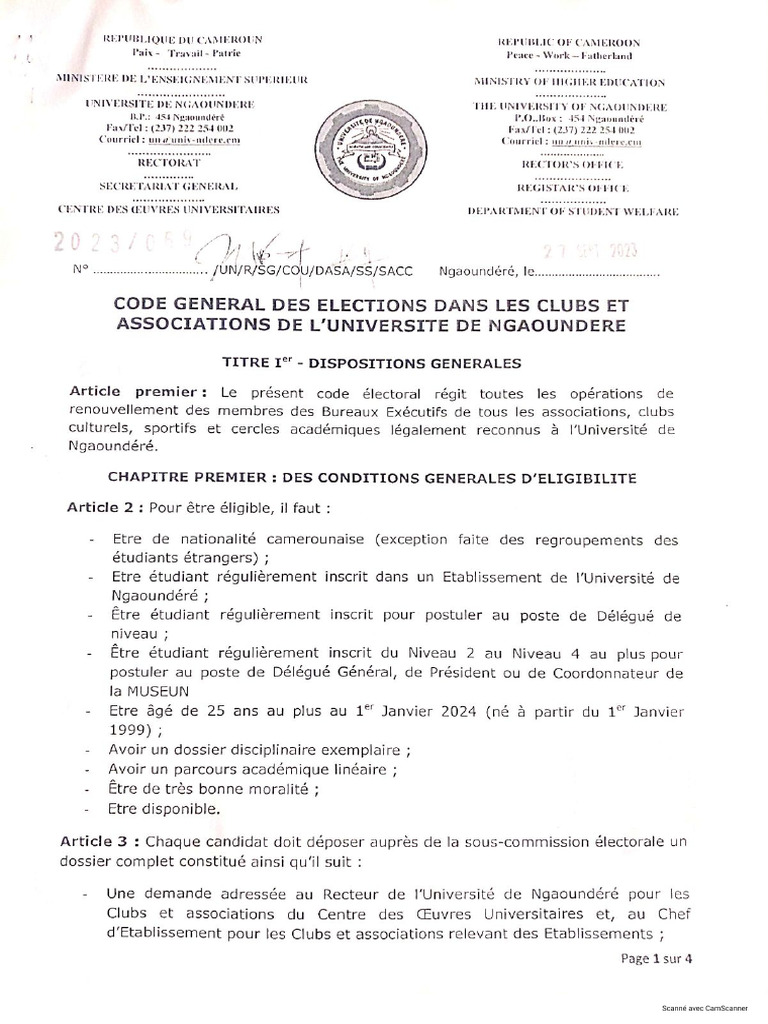 Code Des Élections | PDF