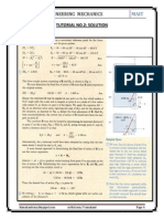 Solutions To The Tutorial (No. 2) of Engineering Mechanics (First Semester) !