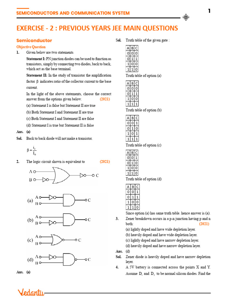 Semiconductor Lab Assistant Exam Guide | PDF | Doping (Semiconductor ...