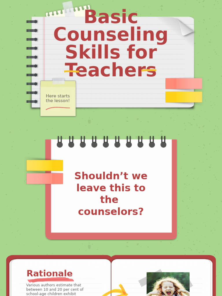 Basic Counseling Skills for Teachers | PDF | Psychology | Communication