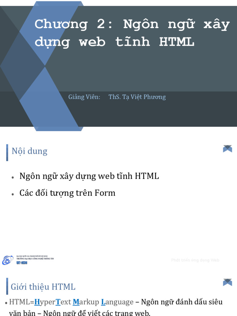 Chương 2 Web HTML SV | PDF