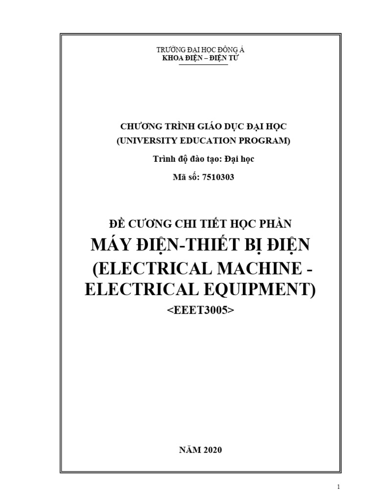 2020 May Dien Thiet Bi Dien 1732154021 | PDF