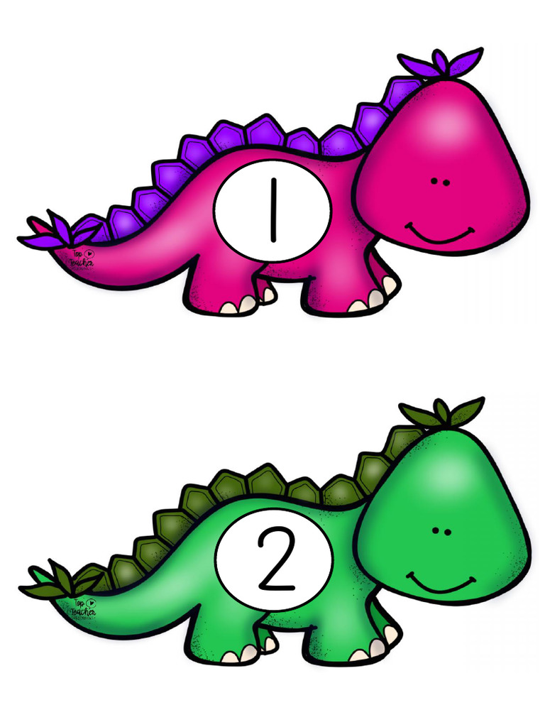 1-20 Counting Dinosaurs Set 1 | PDF
