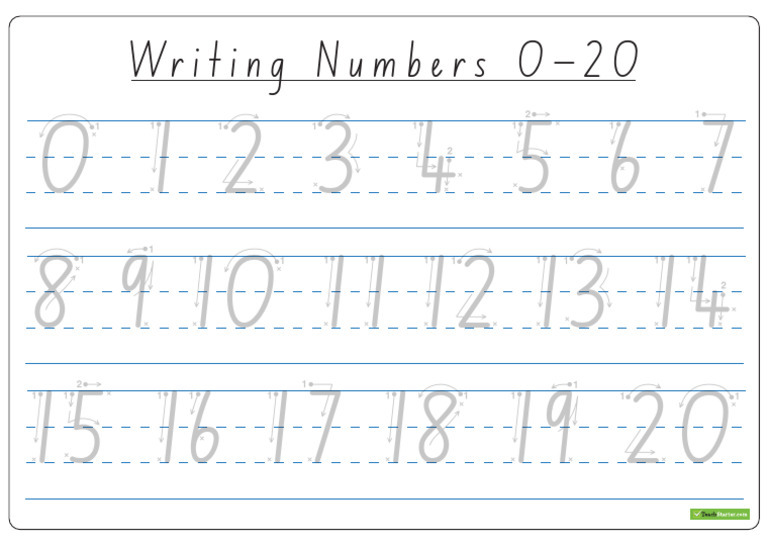 Writing Numbers | PDF