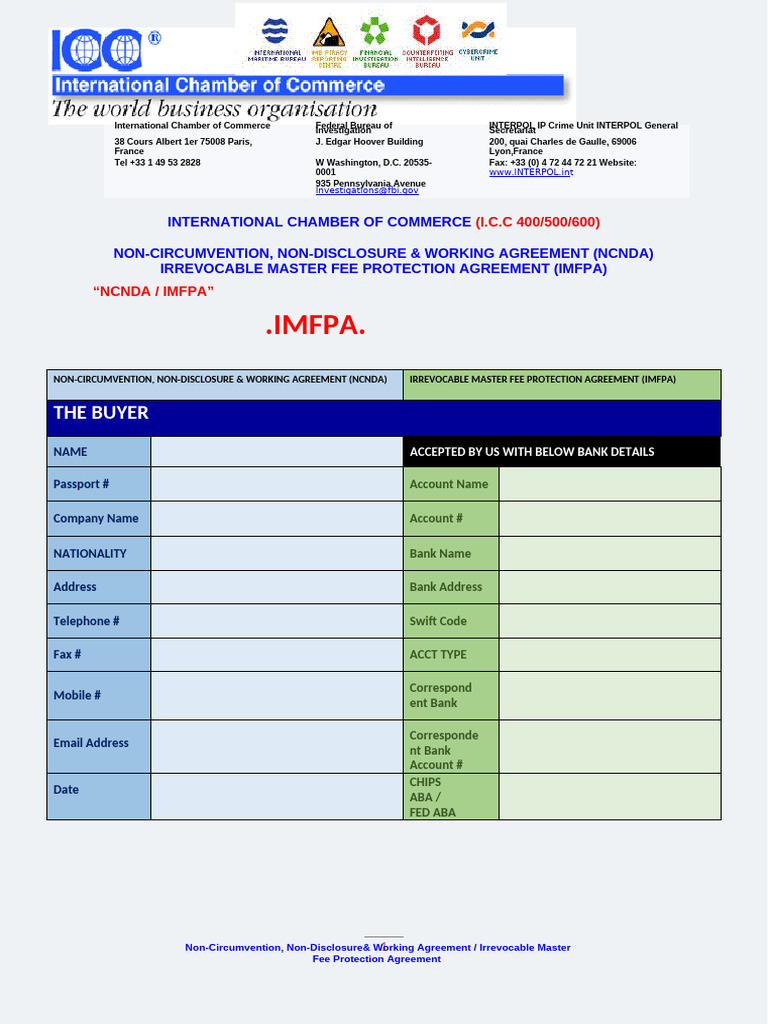 Zubair's NCNDA and IMFPA Agreement | PDF | Notary Public