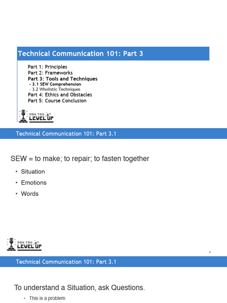 Technical+Communication+101+Presentation+Deck+Part+3.1 | PDF | Emotions ...