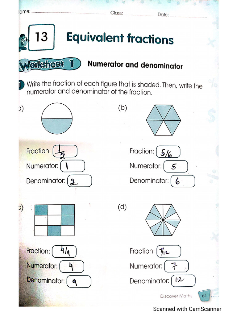 Grade 3 Maths CH 13 Solved Workbook | PDF