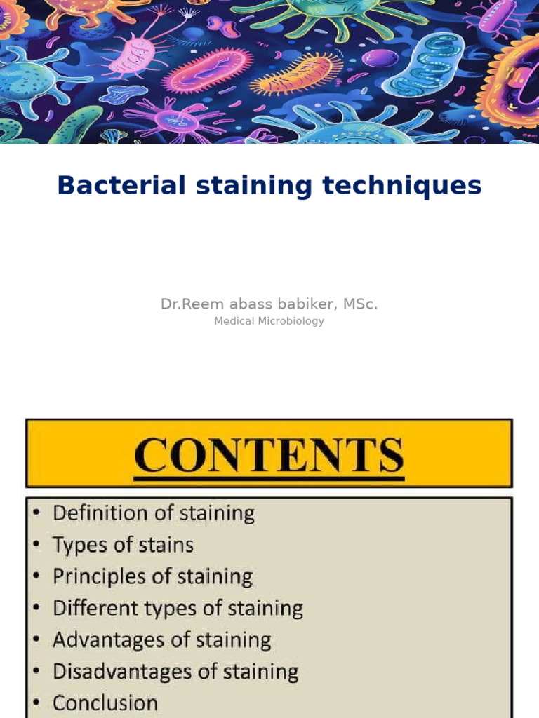 Bacterial Staining Pdf