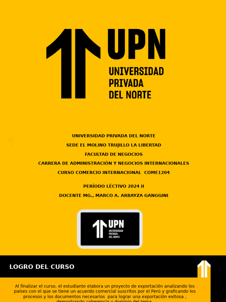 S3 Comercio Internacional UPN 2024 II | PDF | Libre comercio | Area de ...
