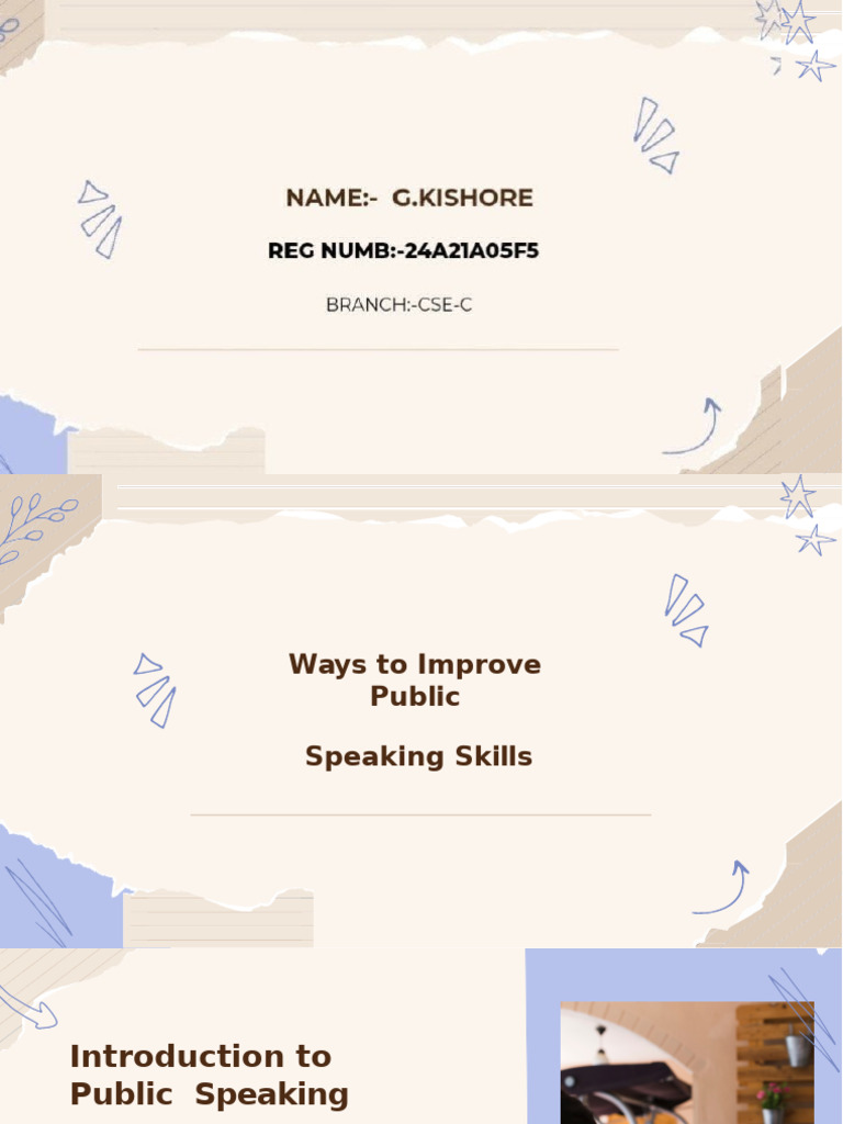 Improve Public Speaking Skills | PDF