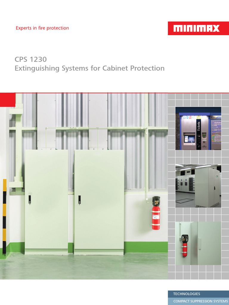 Cps 1230 Cabinet Protection Systems | PDF | Fires | Tanks