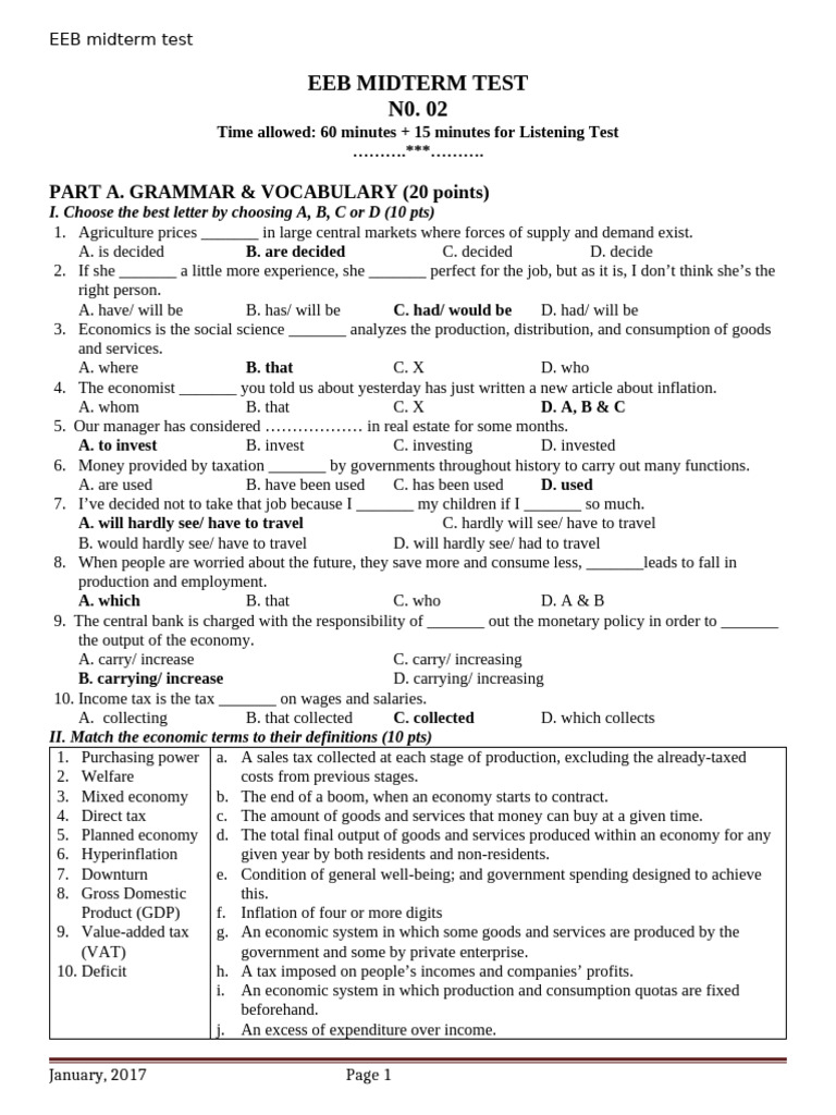MIDTERM test 2 | PDF | Taxes | Petroleum