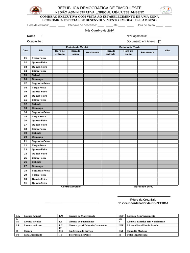 Time Sheet October | PDF