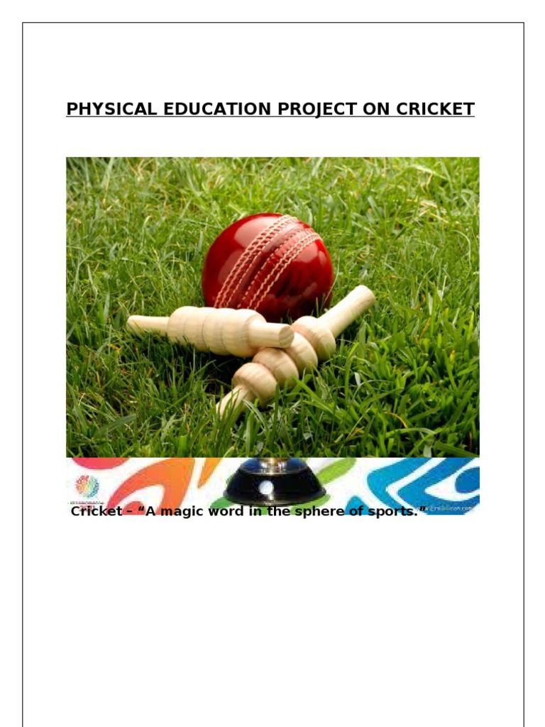 Physical Education Project on Cricket Cricket Bowling (Cricket)